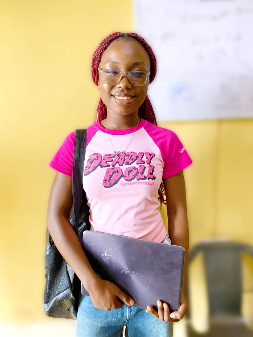 Students preparing to learn computer skills